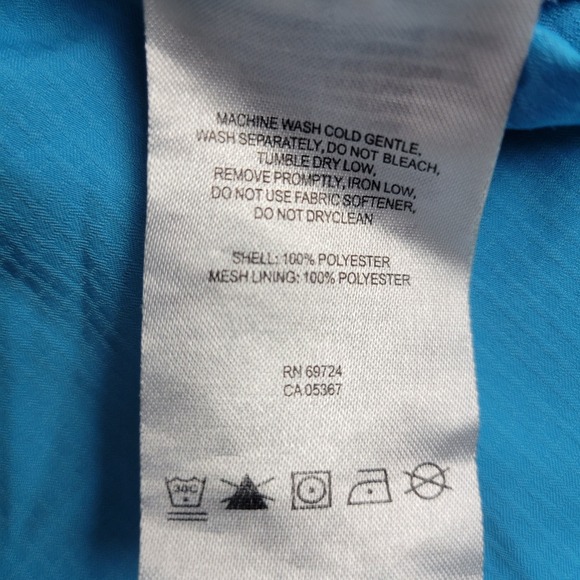 Columbia PFG Omni Shade Mens 2XL Blue Vented Button Down Short Sleeve Fishing - Picture 5 of 6